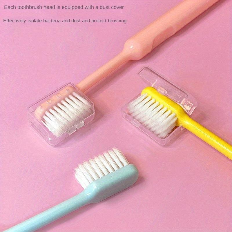 3pcs Soft Bristle Manual Toothbrushes for Sensitive Teeth Gums
