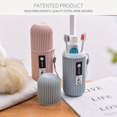 Portable Travel Toothbrush Storage Box Gargle Cup Holder
