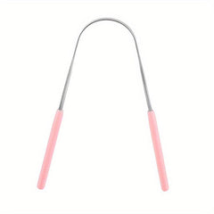 Stainless Steel Tongue Scraper Bad Breath Oral Care Tool