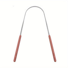 Stainless Steel Tongue Scraper Bad Breath Oral Care Tool