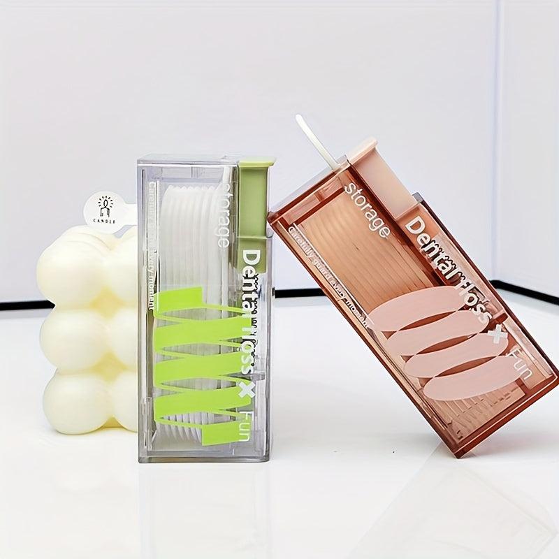 Auto Floss Pick Dispenser Box Portable Dental Floss Holder Case
