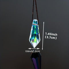 10pcs Sun Catcher Crystal Icicle Prism Pendant Chandelier DIY Parts