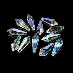 10pcs Sun Catcher Crystal Icicle Prism Pendant Chandelier DIY Parts
