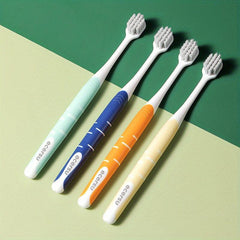 4 Pack Couple's Soft Toothbrushes For Deep Oral Care Adults