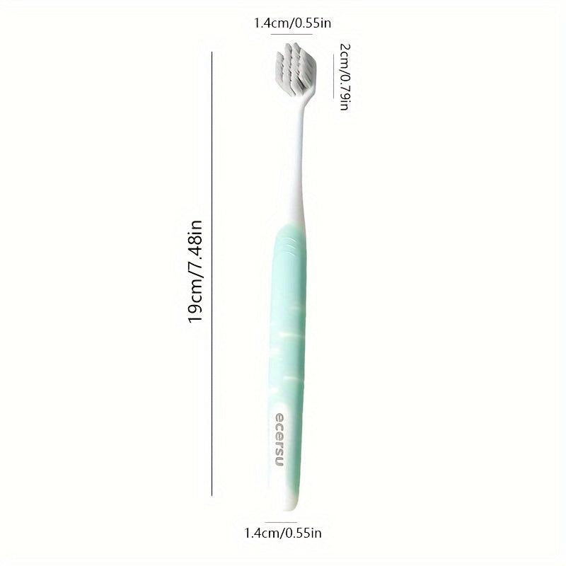 4 Pack Couple's Soft Toothbrushes For Deep Oral Care Adults