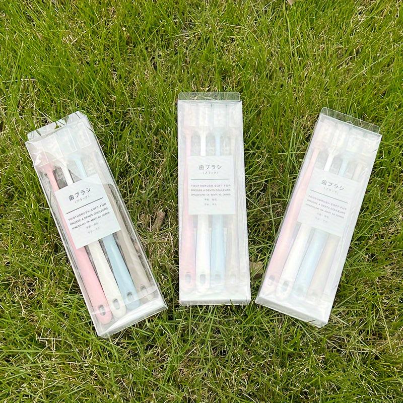 Colorful Soft Toothbrushes for Deep Oral Care, Set of 4