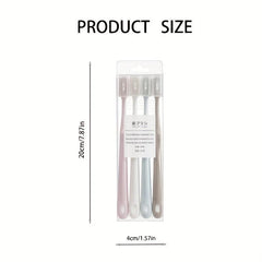Colorful Soft Toothbrushes for Deep Oral Care, Set of 4
