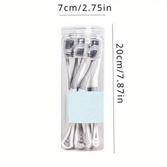8pcs Multifunctional Tongue Scraping Toothbrush Manual Toothbrushes