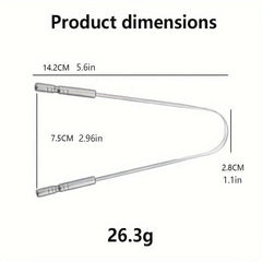 Long Handle U-shaped Tongue Scraper Stainless Steel Tongue Cleaners
