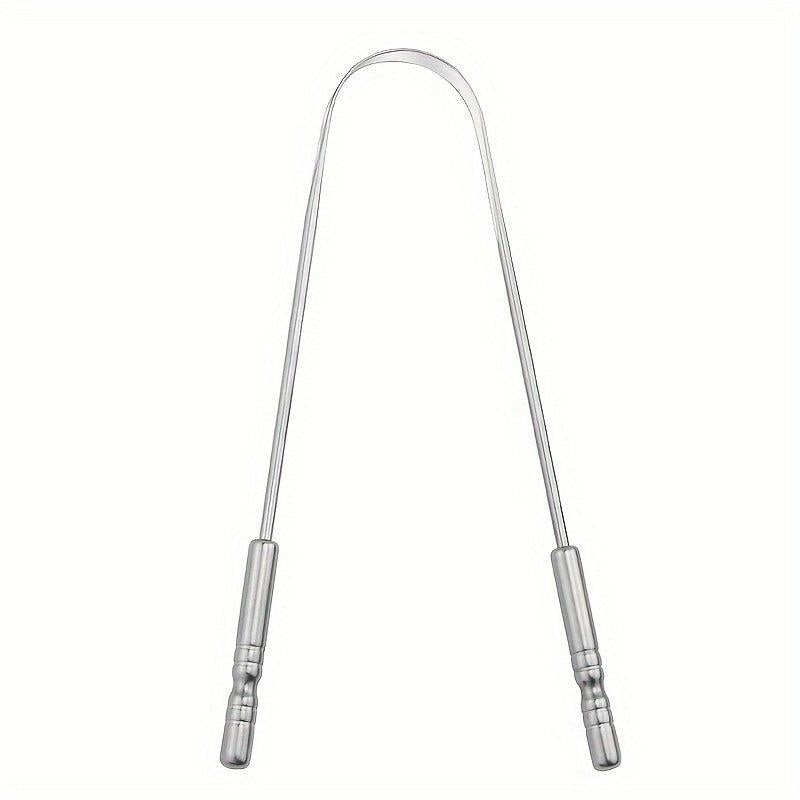 Long Handle U-shaped Tongue Scraper Stainless Steel Tongue Cleaners