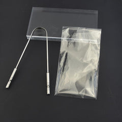 Long Handle U-shaped Tongue Scraper Stainless Steel Tongue Cleaners