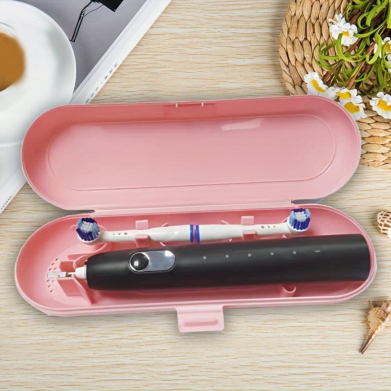 Pink Toothbrush Travel Case Eco-Friendly Plastic