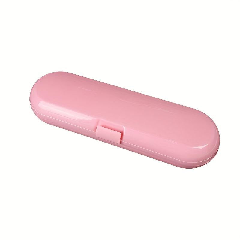 Pink Toothbrush Travel Case Eco-Friendly Plastic