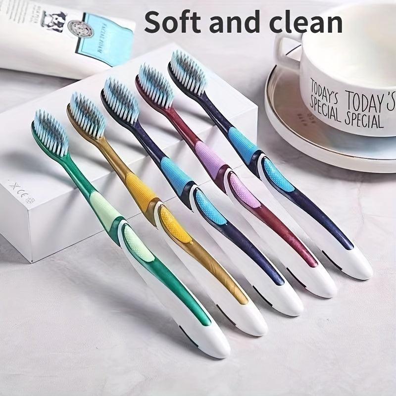 10pcs Soft Manual Toothbrushes For Deep Cleaning Oral Care At Home