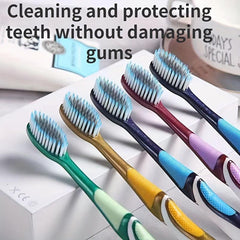10pcs Soft Manual Toothbrushes For Deep Cleaning Oral Care At Home
