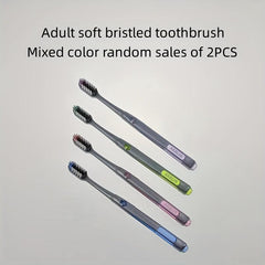 2pcs Soft Toothbrushes for Sensitive Teeth Gums