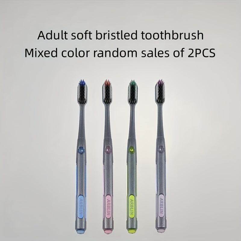 2pcs Soft Toothbrushes for Sensitive Teeth Gums