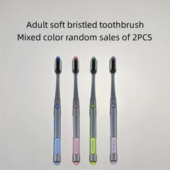 2pcs Soft Toothbrushes for Sensitive Teeth Gums