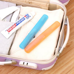 2pcs Portable Toothbrush Box Cup Multifunctional Travel Containers