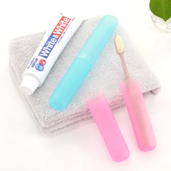 2pcs Portable Toothbrush Box Cup Multifunctional Travel Containers
