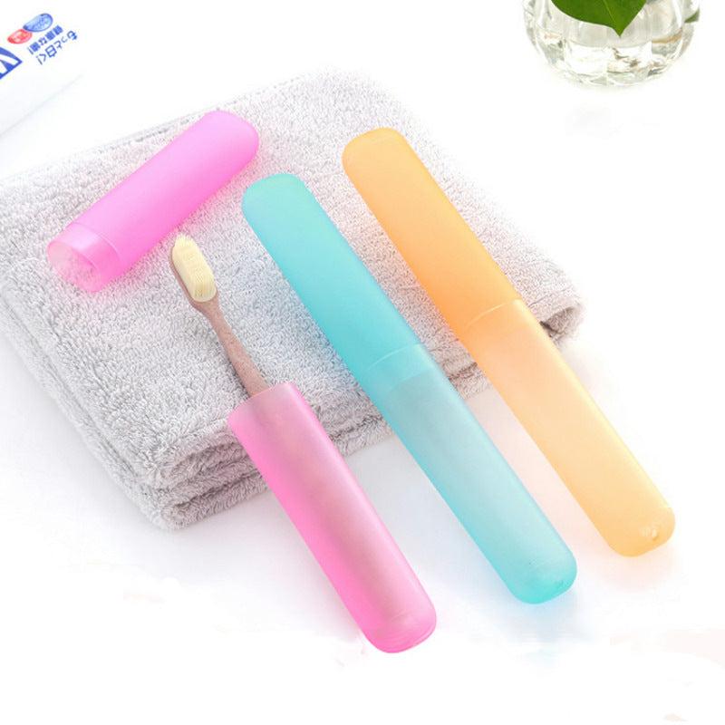2pcs Portable Toothbrush Box Cup Multifunctional Travel Containers