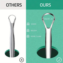 3pcs Stainless Steel Tongue Scraper Oral Care Tool for Adults
