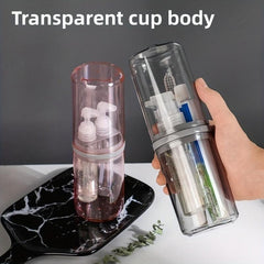 2pcs Portable Toothbrush Cup With Lid Toothpaste Storage Box
