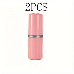 2pcs Portable Toothbrush Cup With Lid Toothpaste Storage Box