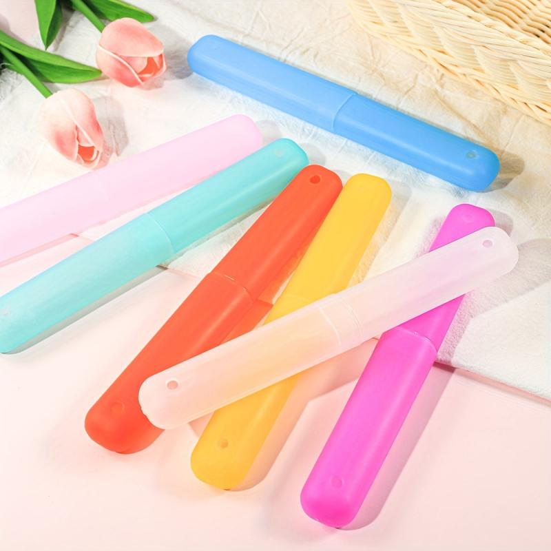 5pcs Portable Toothbrush Storage Case Traveling Cup Holder