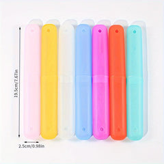 5pcs Portable Toothbrush Storage Case Traveling Cup Holder