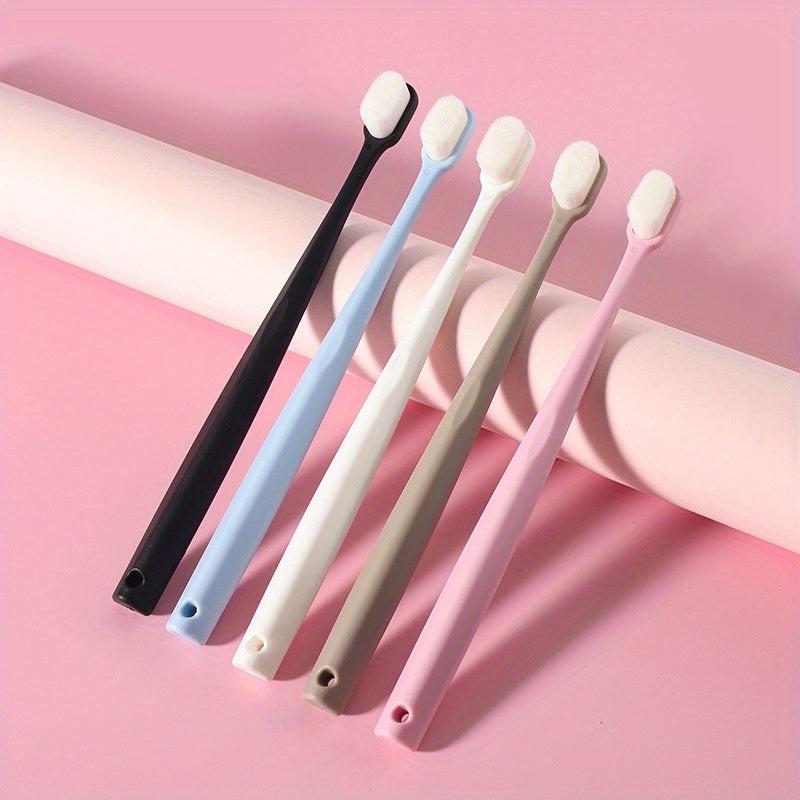 5pcs Soft Bristle Toothbrushes Oral Care For Adults