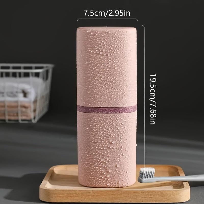 Travel Toothbrush Storage Container Toothpaste Holder Gargle Cup