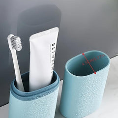 Travel Toothbrush Storage Container Toothpaste Holder Gargle Cup