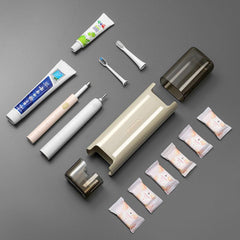 Multifunctional Portable Toothbrush Storage Box Gargle Cup Toothpaste Holder