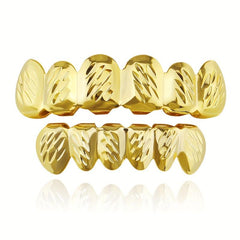 Golden Hip Hop Grills Teeth Set for Men & Women