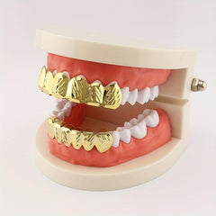 Golden Hip Hop Grills Teeth Set for Men & Women