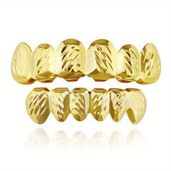 Golden Hip Hop Grills Teeth Set for Men & Women
