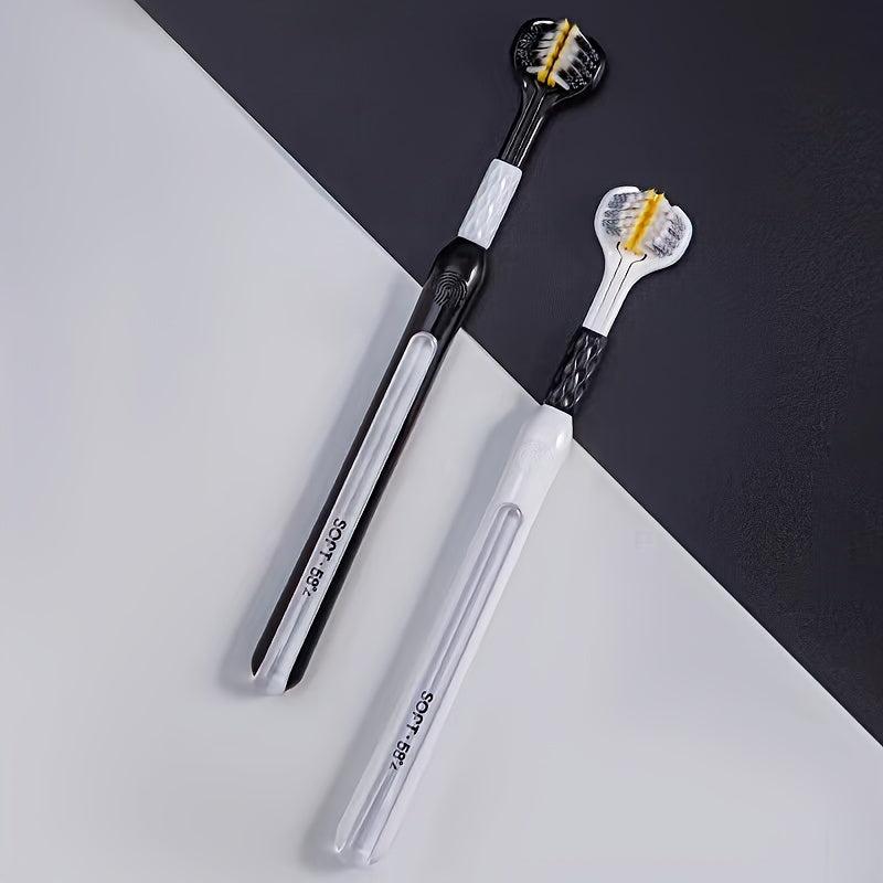 3-Sided Soft Toothbrush for Gentle Clean Teeth Gums, Deep Cleaning Oral Care