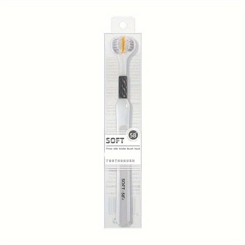 3-Sided Soft Toothbrush for Gentle Clean Teeth Gums, Deep Cleaning Oral Care