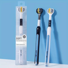 3-Sided Soft Toothbrush for Gentle Clean Teeth Gums, Deep Cleaning Oral Care