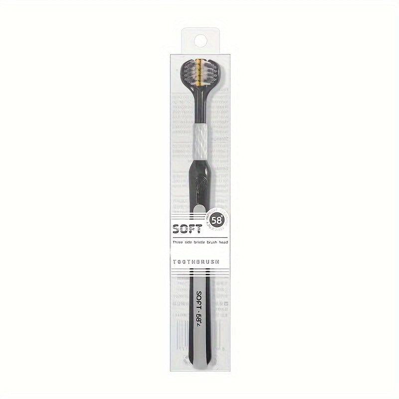 3-Sided Soft Toothbrush for Gentle Clean Teeth Gums, Deep Cleaning Oral Care