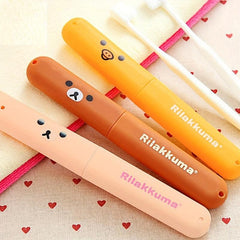 3pcs Cartoon Toothbrush Storage Container Box