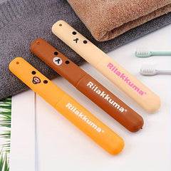 3pcs Cartoon Toothbrush Storage Container Box