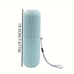 Portable Travel Toothbrush Storage Container Box Gargle Cup