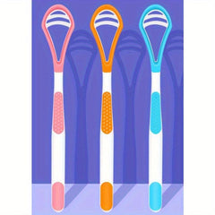 1pc Tongue Scraper Reduce Bad Breath Oral Care Silicone Tongue Cleaners