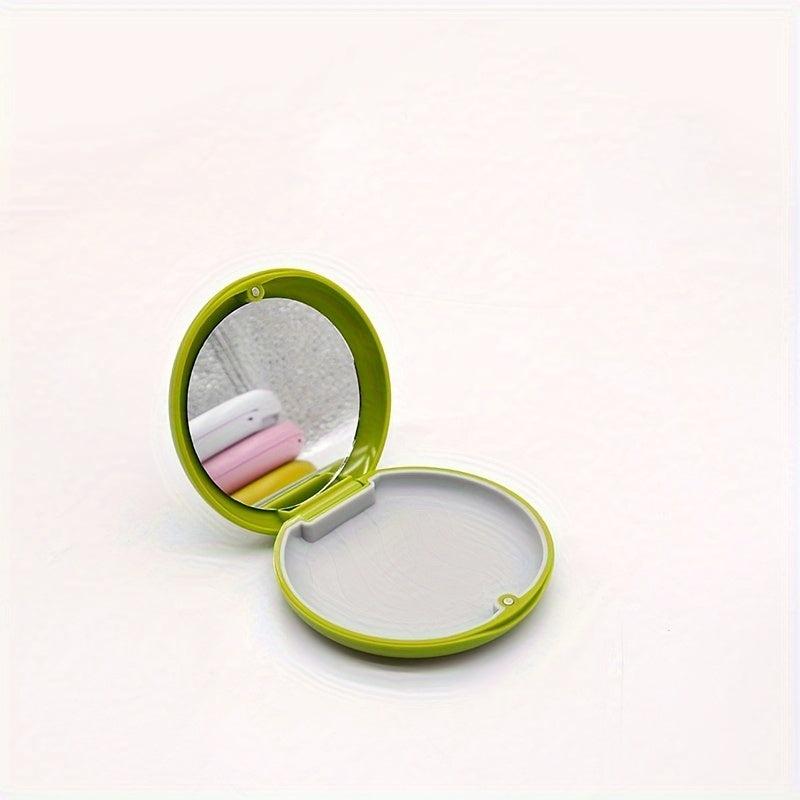 Denture Aligner Case With Mirror False Teeth Storage Container