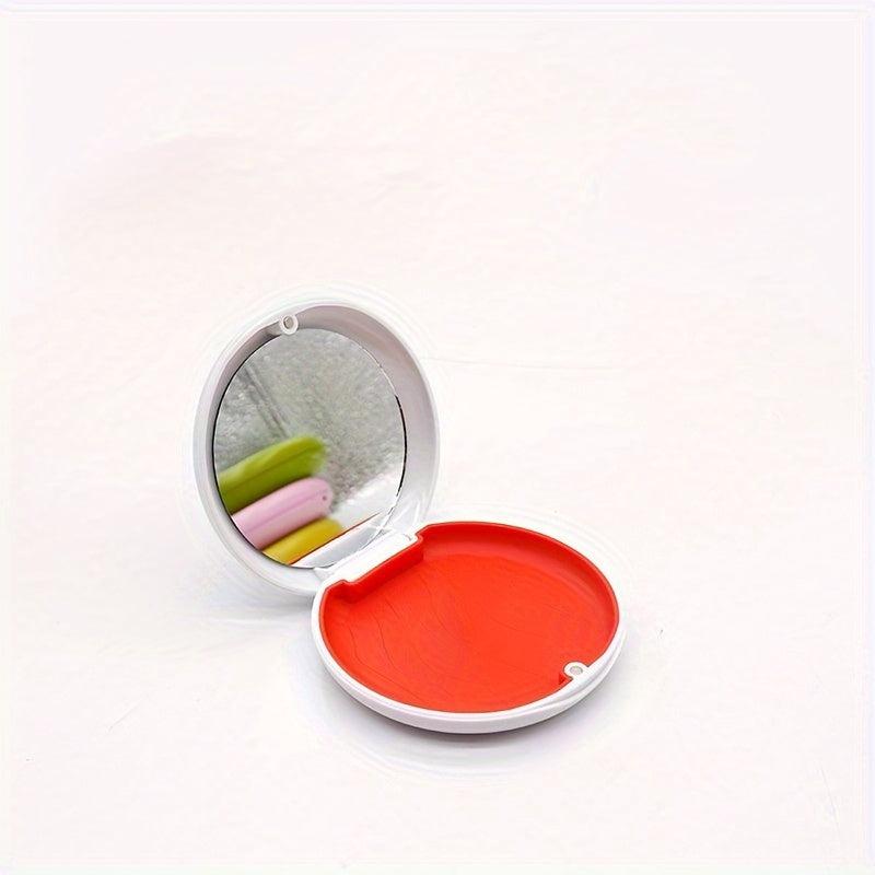 Denture Aligner Case With Mirror False Teeth Storage Container