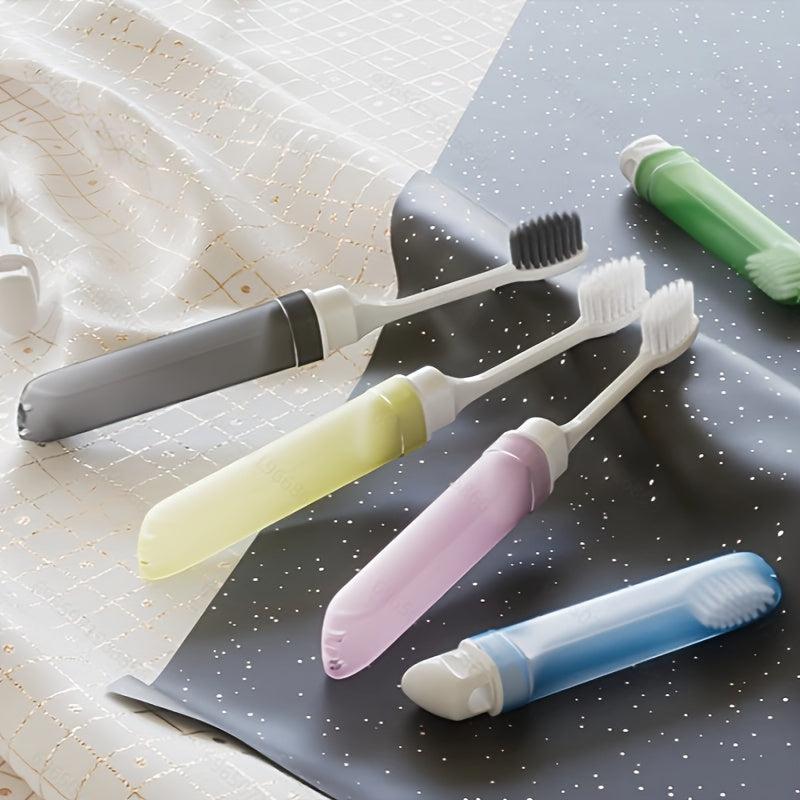 Disposable Foldable Travel Toothbrush Soft Bristles Extra Soft Manual Toothbrush