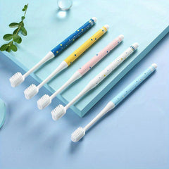 5pcs Soft Manual Toothbrushes - Deep Cleaning Oral Care for Adults