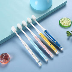 5pcs Soft Manual Toothbrushes - Deep Cleaning Oral Care for Adults